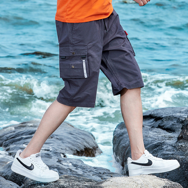 Mäns strand cargo shorts