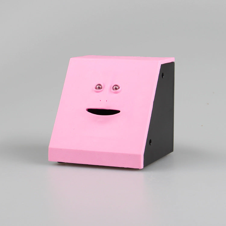 Electric funny face piggy bank