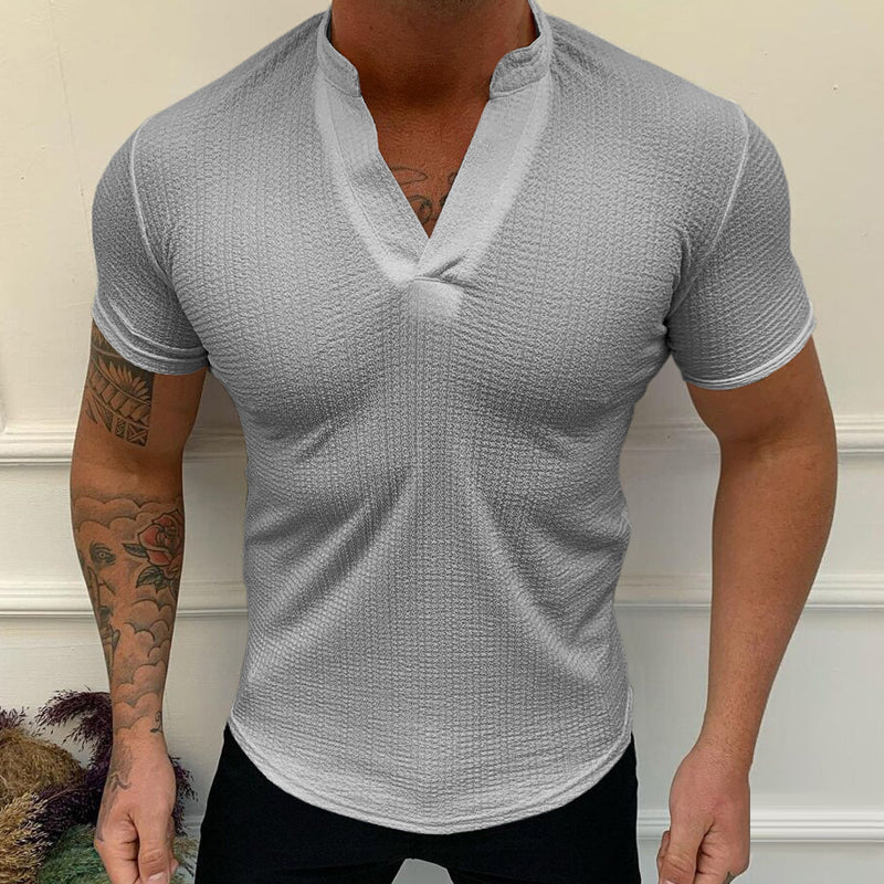 Snygg V-ringad t-shirt för män