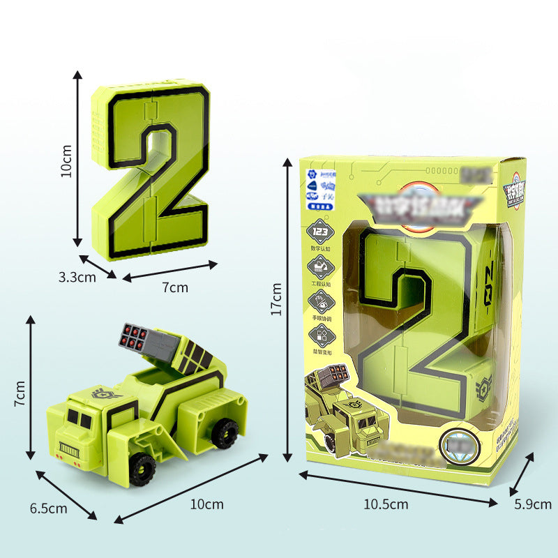 Leksaksdeformationsnummer Transformrobot