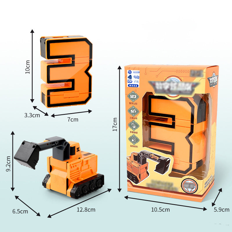 Leksaksdeformationsnummer Transformrobot