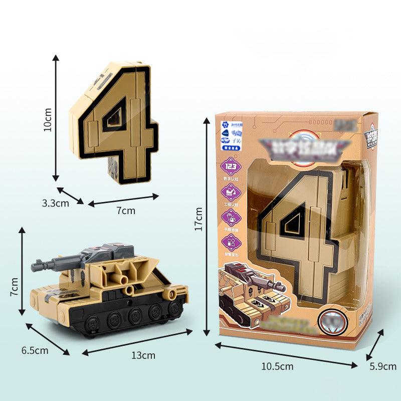 Leksaksdeformationsnummer Transformrobot