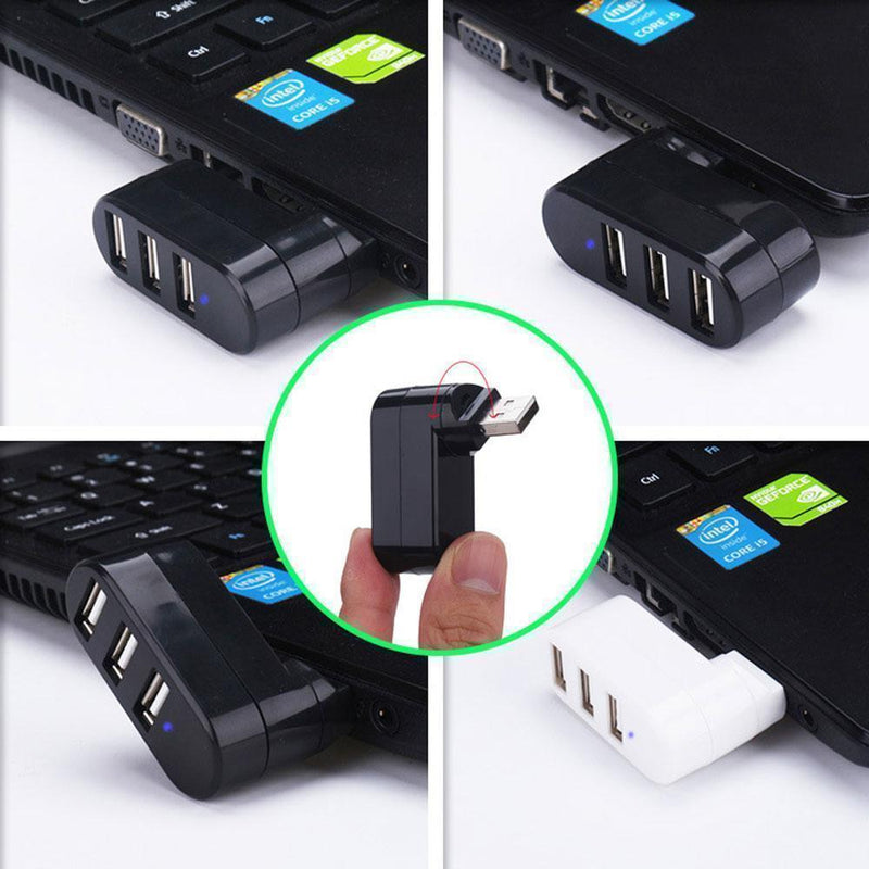 Mini Roterbar 3-port USB Nav