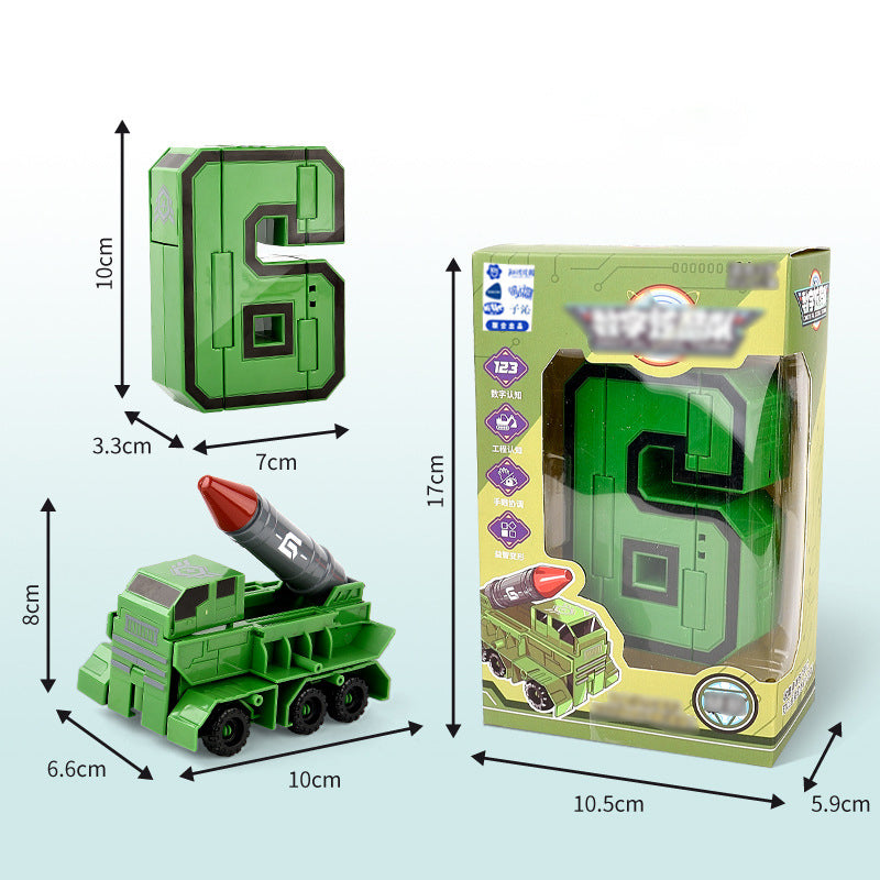 Leksaksdeformationsnummer Transformrobot