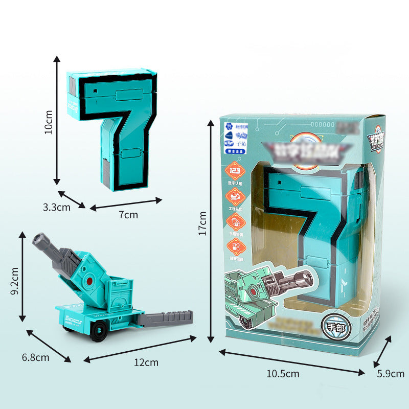 Leksaksdeformationsnummer Transformrobot