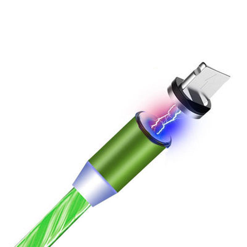 LED-magnetisk 3 i 1 USB-laddningskabel