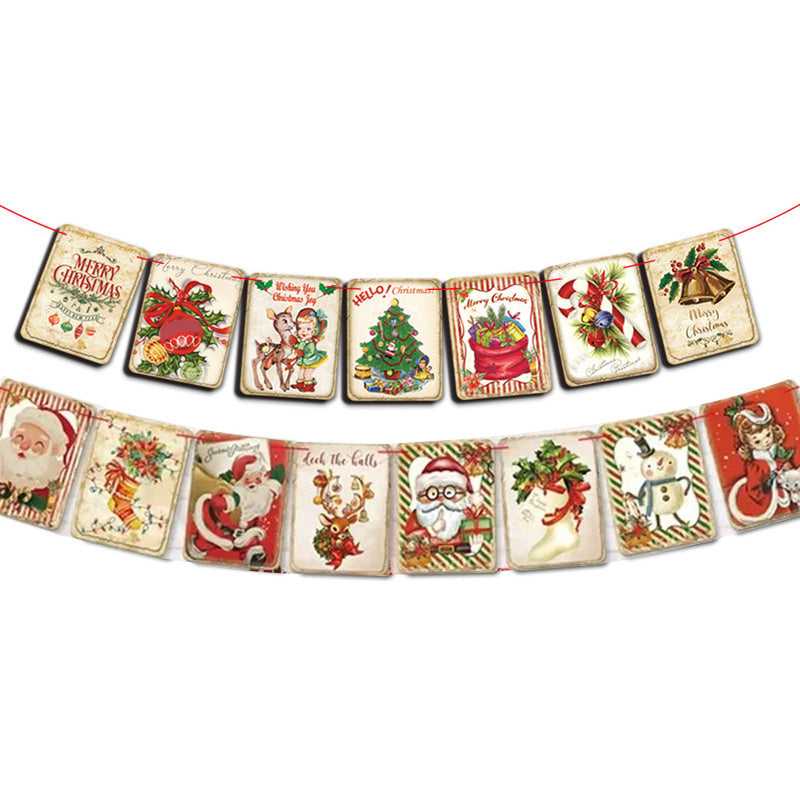 Vintage stil jul banners