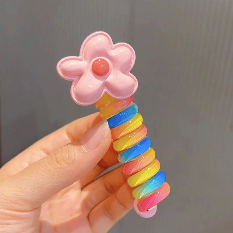 Colourful Telephone Wire Hair Bands for Kids