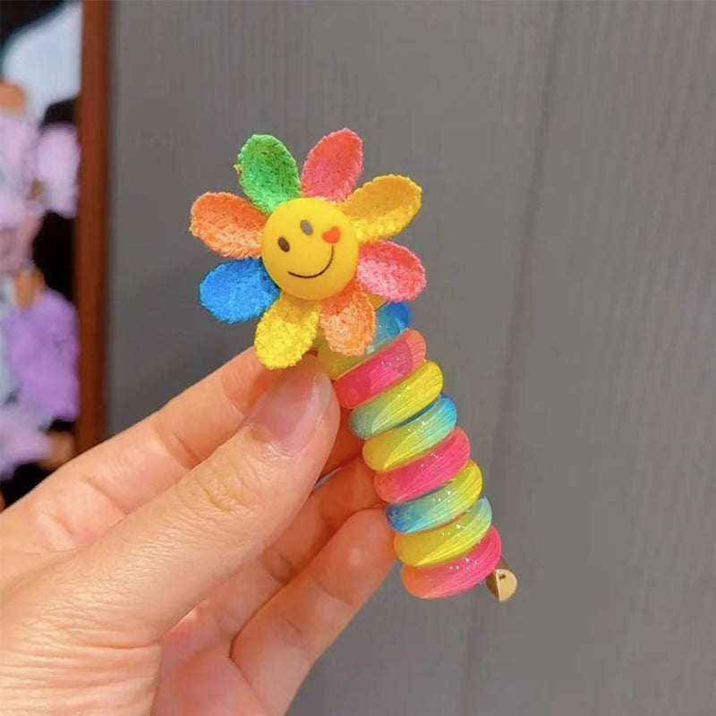 Colourful Telephone Wire Hair Bands for Kids