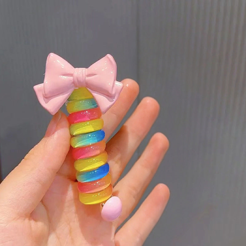 Colourful Telephone Wire Hair Bands for Kids