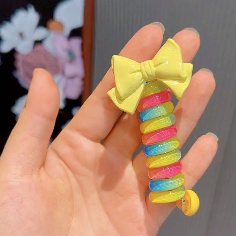 Colourful Telephone Wire Hair Bands for Kids