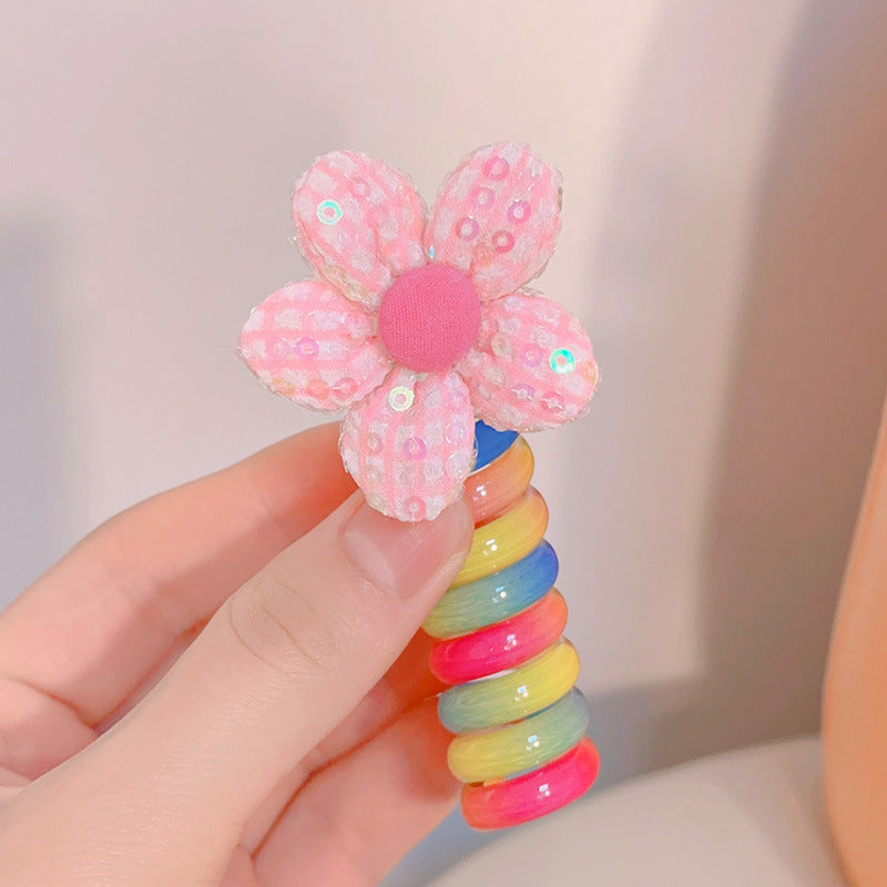 Colourful Telephone Wire Hair Bands for Kids