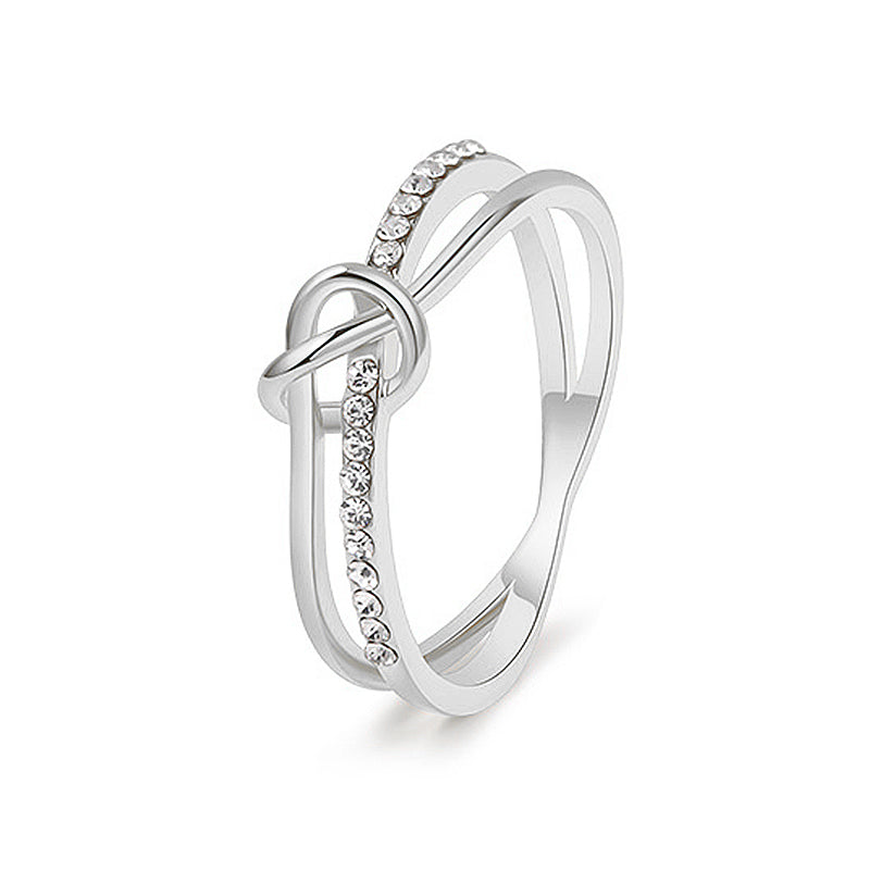 Mor & dotter Double Band Knot Ring