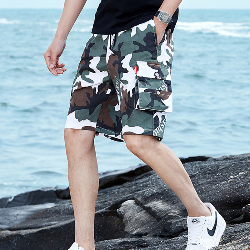 Mäns strand cargo shorts