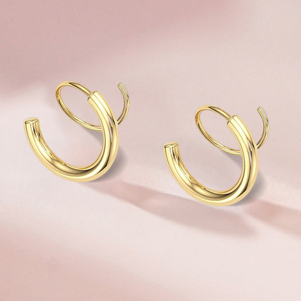 minimalistisk twist wrap crawler örhängen climber cuff örhängen för kvinnor