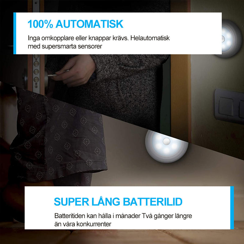 Rörelsesensor LED nattljus