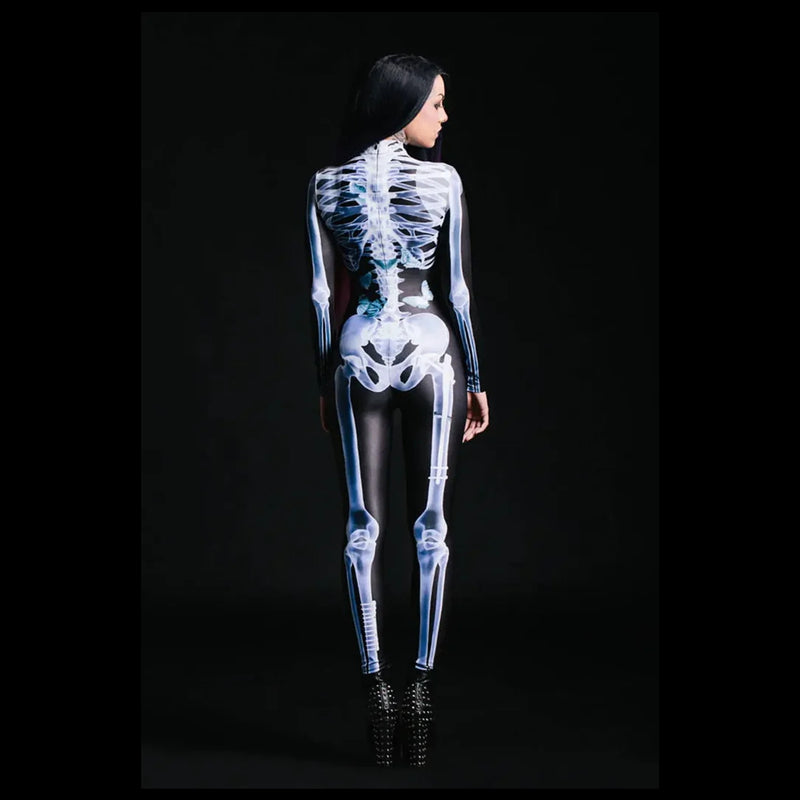 Halloween Sexig Dödskalle Bodysuit