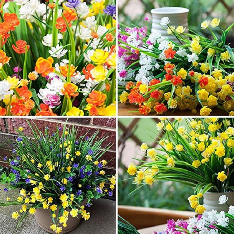 Outdoor Artificial Flowers (2 bundles)