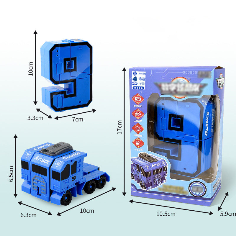 Leksaksdeformationsnummer Transformrobot