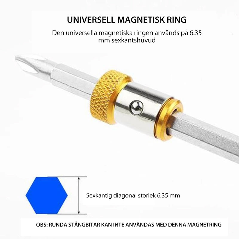 Universell magnetisk ring