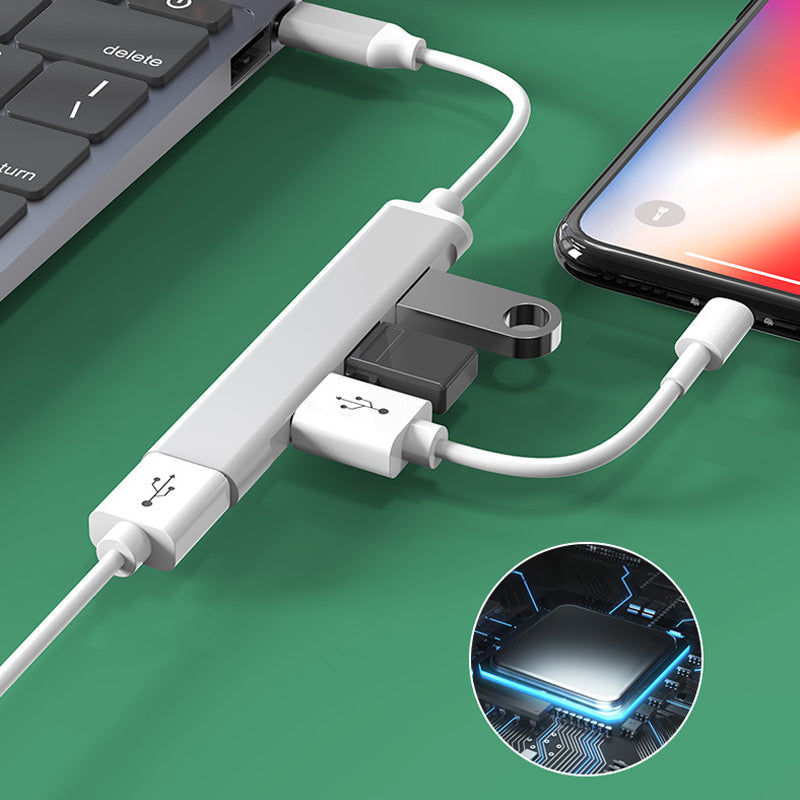 Höghastighets USB Typ C HUB 4-portar