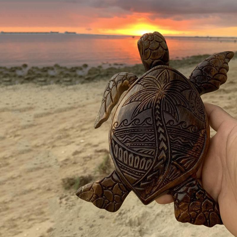 Träsnideri Hawaiisk sköldpadda