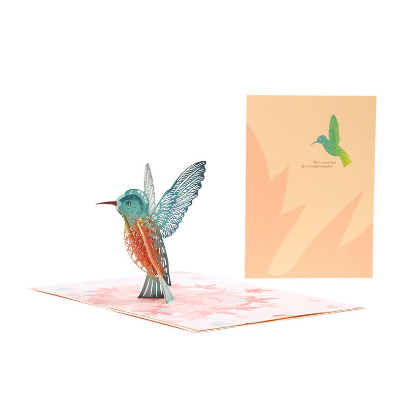 Kolibri popup-kort