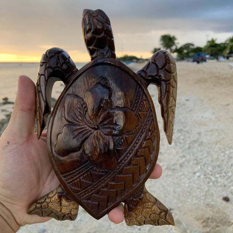 Träsnideri Hawaiisk sköldpadda