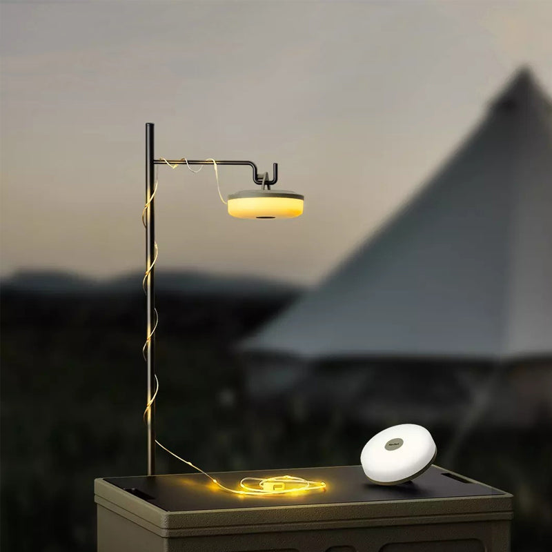 Multifunktionell bärbar campinglampa