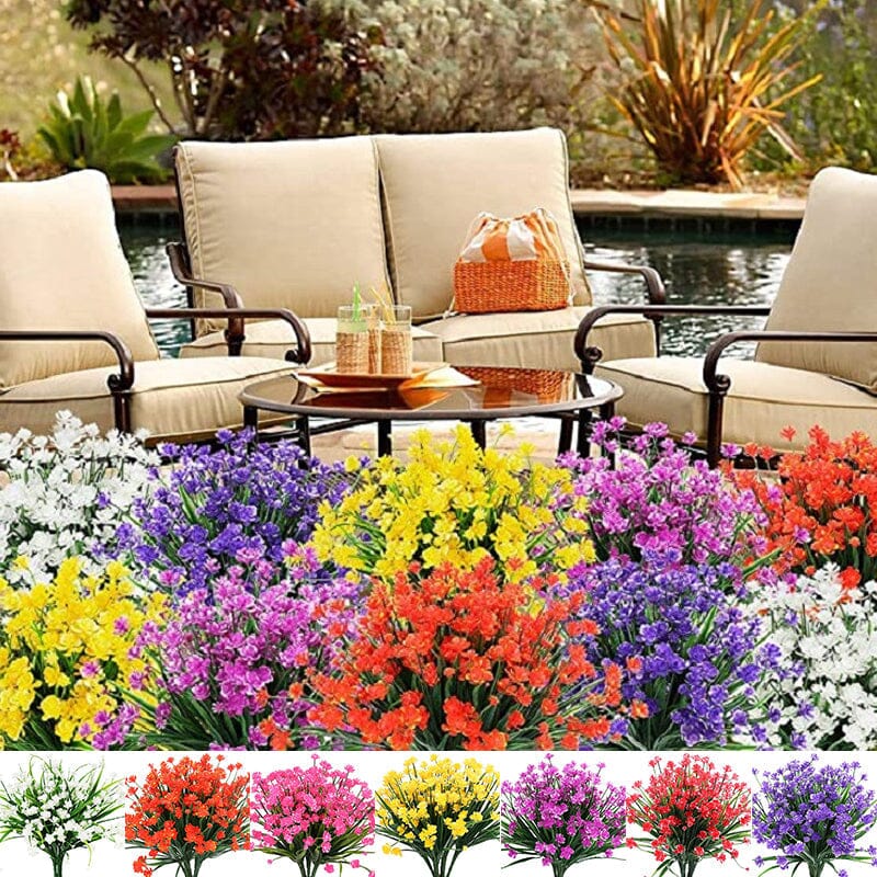 Outdoor Artificial Flowers (2 bundles)