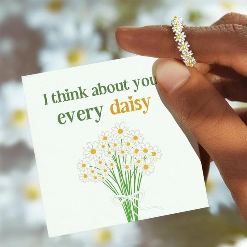 Justerbar Little Daisy Ring(💝Gratis frakt🔥 Köp 2，-10%🌼）