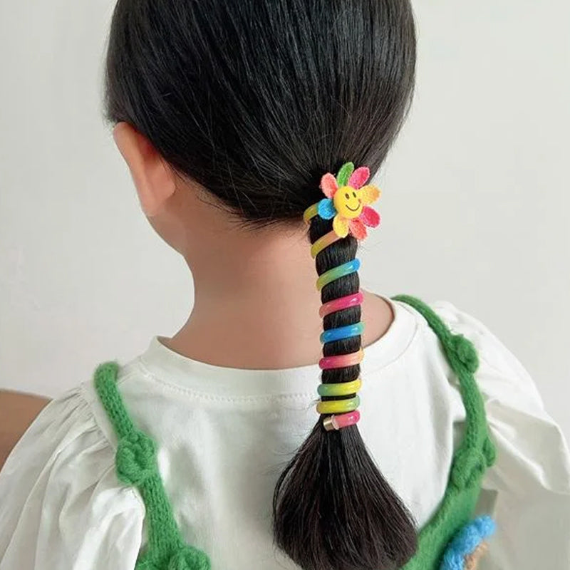 Colourful Telephone Wire Hair Bands for Kids