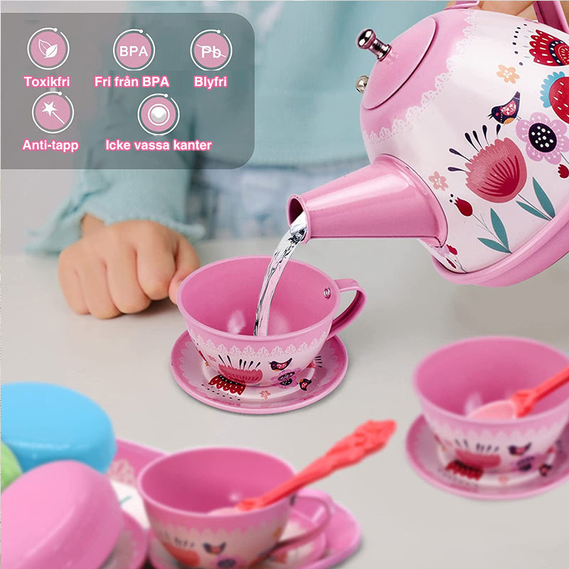 Tea Party Set, barn låtsas leka leksak