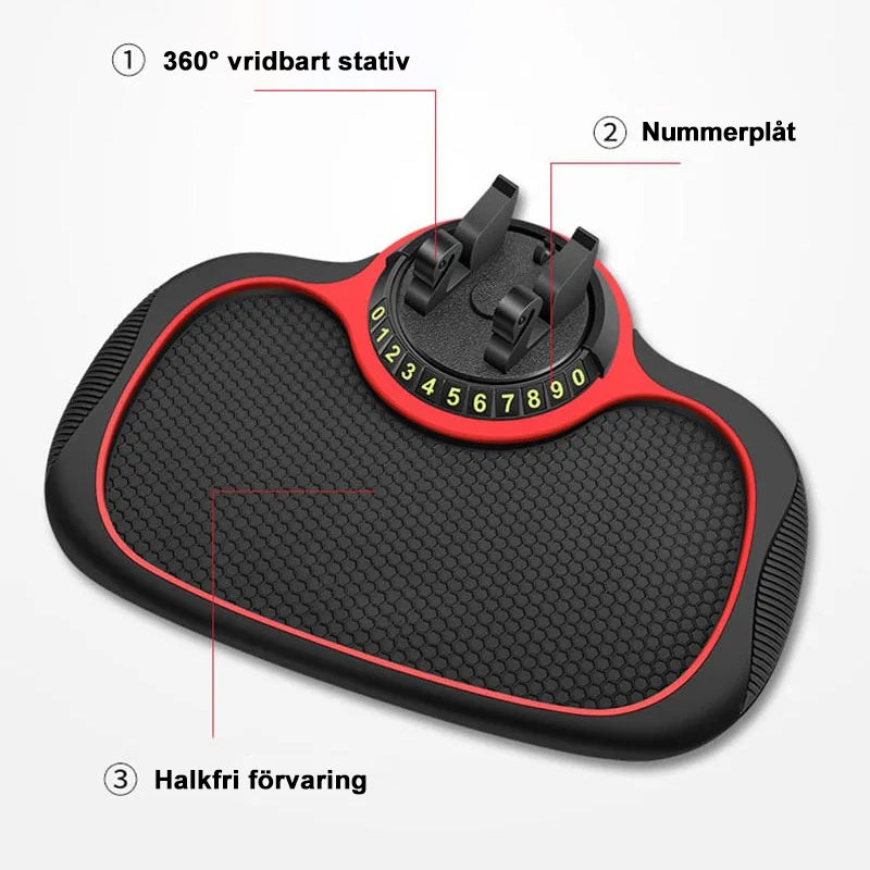 Multifunktionsbil Anti-Slip Mat Biltelefonhållare