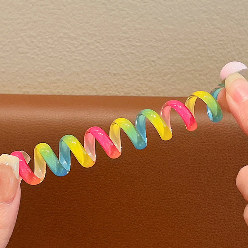 Colourful Telephone Wire Hair Bands for Kids