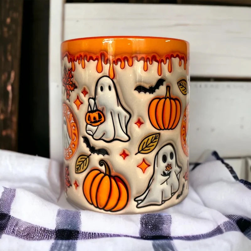 Pumpa Kaffekopp Med Spöke