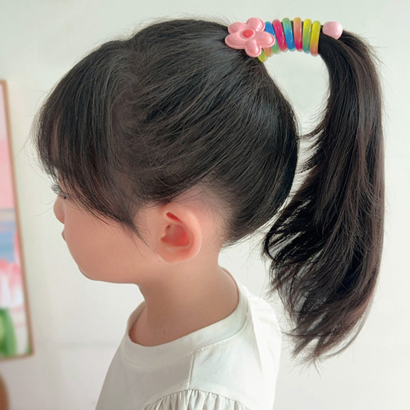 Colourful Telephone Wire Hair Bands for Kids