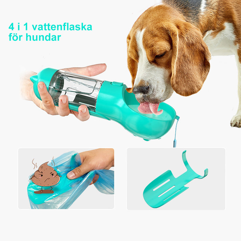 Multifunktionell vattenflaska för husdjur