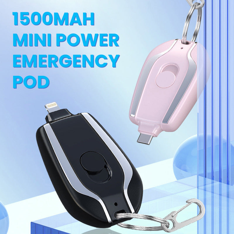 Mini power bank nyckelring