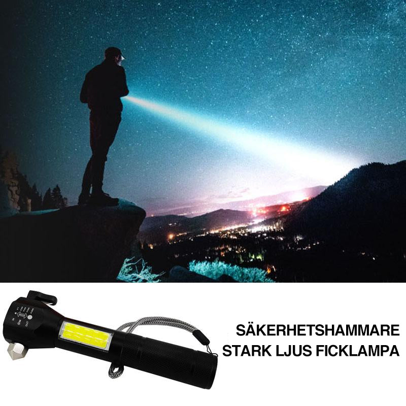 Säkerhet Hammare Skarpt Sken Ficklampa