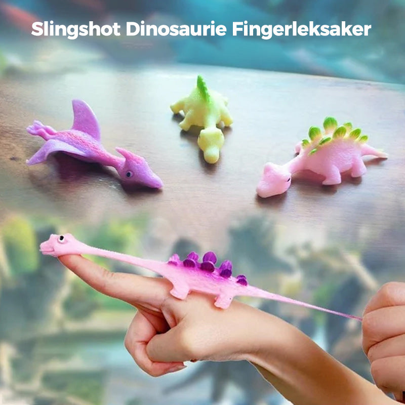 Slingshot Dinosaurieleksaker (slumpmässiga färger)