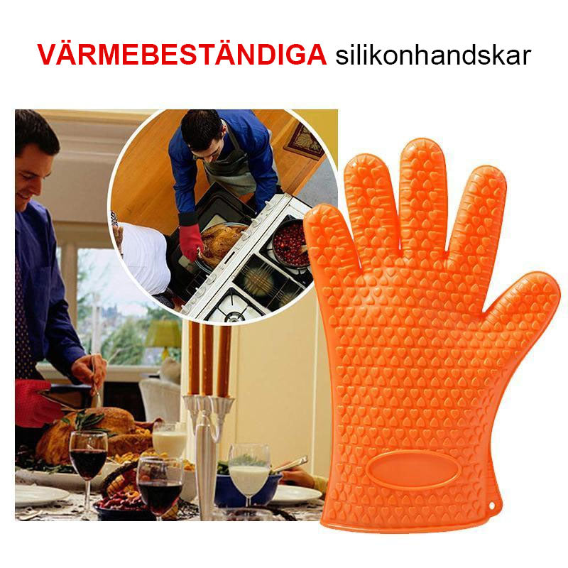 Värmebeständiga silikonhandskar