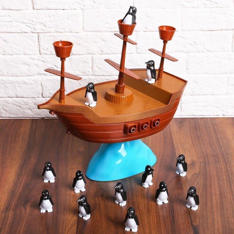 Pingvin piratskepp balansspel