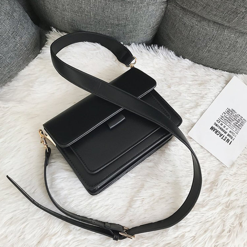 Enkel crossbody retro liten fyrkantig väska