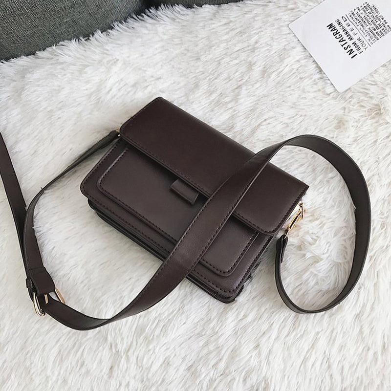 Enkel crossbody retro liten fyrkantig väska