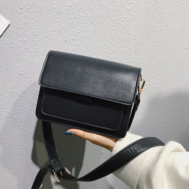 Enkel crossbody retro liten fyrkantig väska