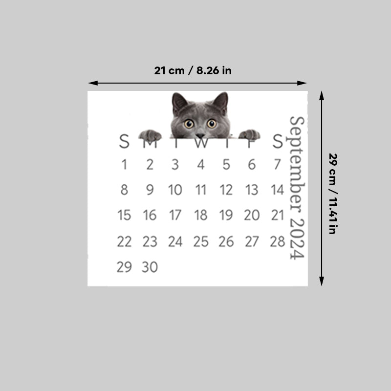 🐱2024 kikar kattskrivbordskalender