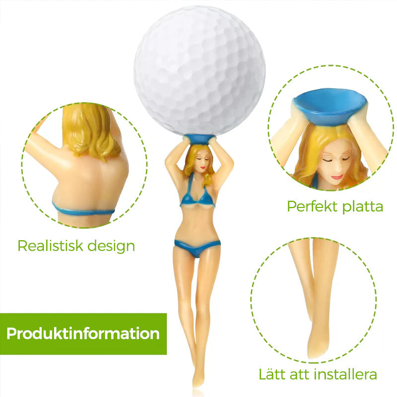 Roliga Bikini Kvinnor Golf Pegg (6 st)