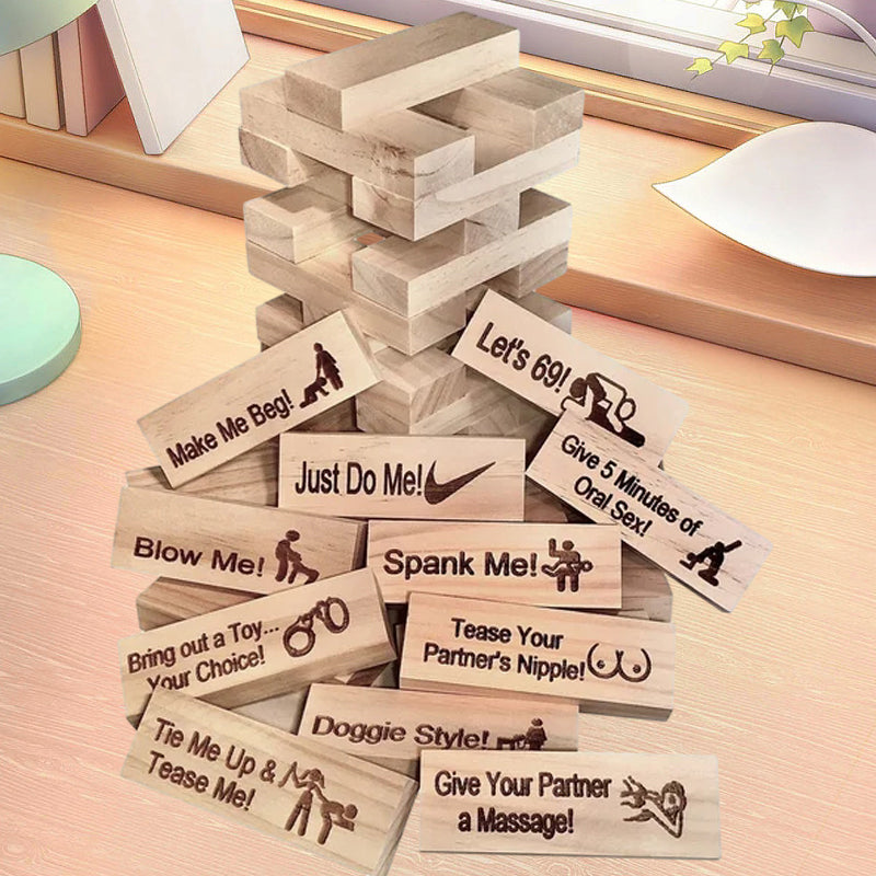 Super Naughty Block Tower Jenga-spel