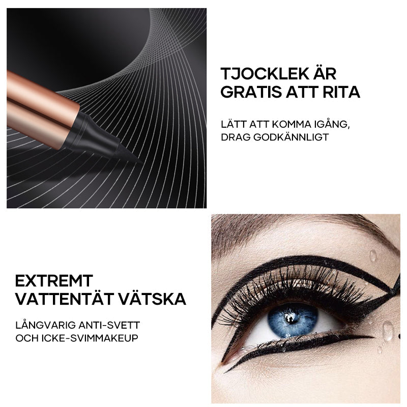 Lockande kattöga-stämpel eyeliner